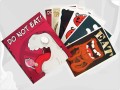 book with postcards